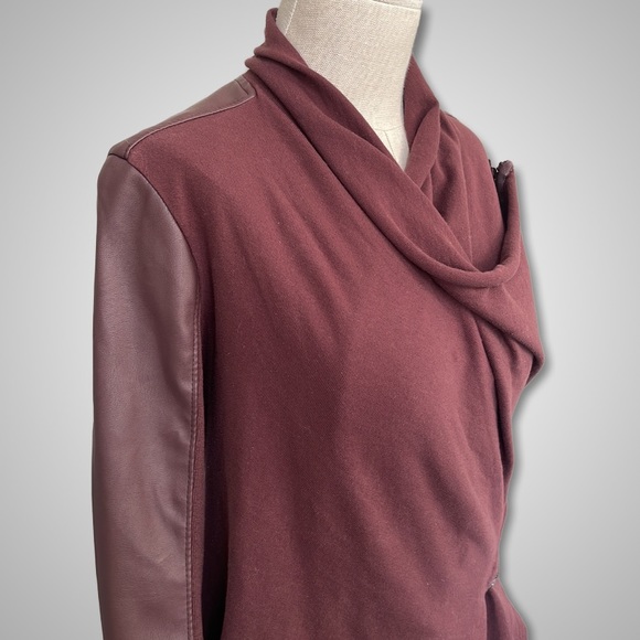 { Blank NYC } - Asymmetrical Zip-Up Jacket - Picture 3 of 4